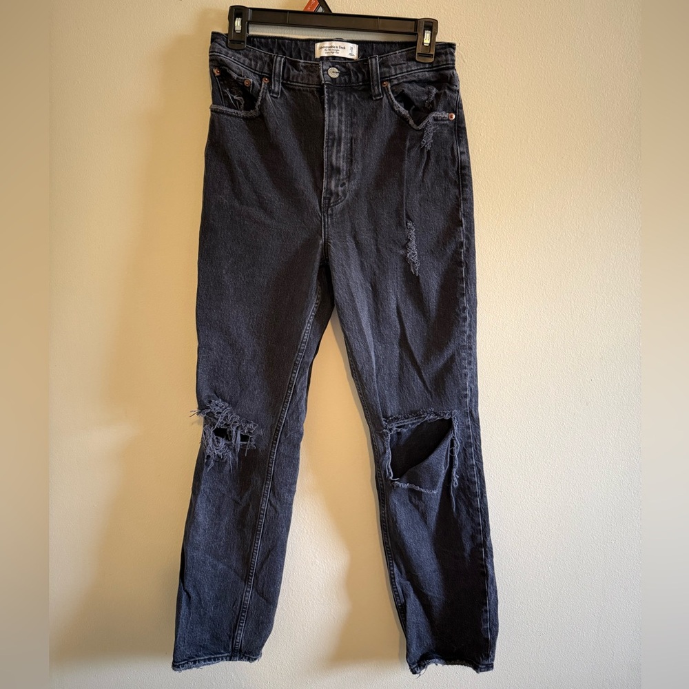 Abercrombie & Fitch Black Straight Jeans